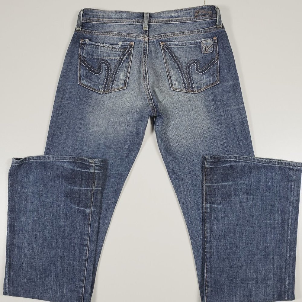 Citizens Of Humanity (CoH) Ingrid 002 Distressed Flare Jeans Sz 27 - Picture 6 of 12